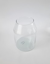 Briljant-deco || Glazen vaas Norah – geblazen en ecologisch glas – D 19cm – H 25cm