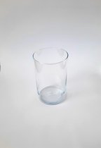 Briljant-deco || Cilinder vaas Julia  - helder glas - D 13,5cm - H 21,5cm