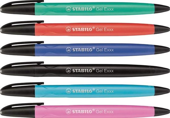 Stabilo Gel pen Exxx 3 stuks zwart, blauw en groen | bol.com