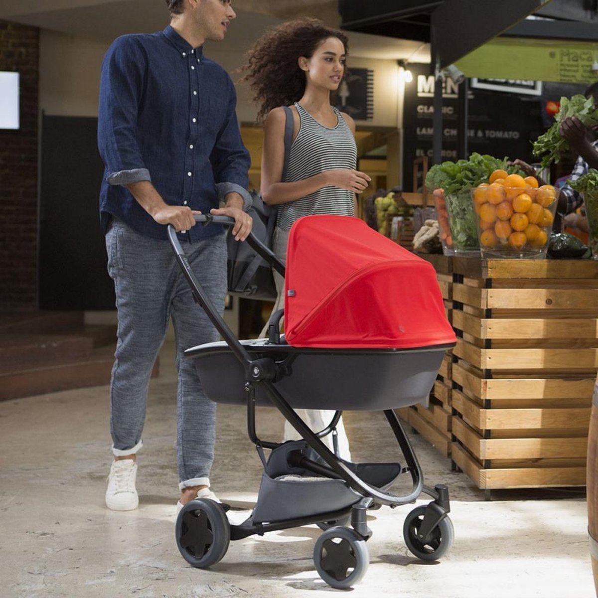 Quinny Zapp Lux Carrycot Reiswieg - Sky on Graphite thumbnail 5