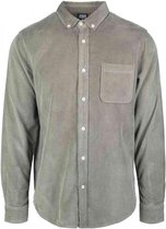 Urban Classics Overhemd -XL- Corduroy Groen