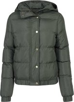 Urban Classics Puffer winterjas -S- Hooded Groen