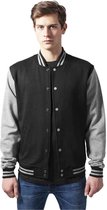 Urban Classics College jacket -L- 2-Tone Sweat Zwart