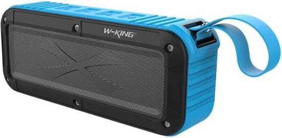 W-KING S20 - Waterproof - Bluetooth speaker - Blauw - AUX - USB - 2000 mAh  - Radio -... | bol.com