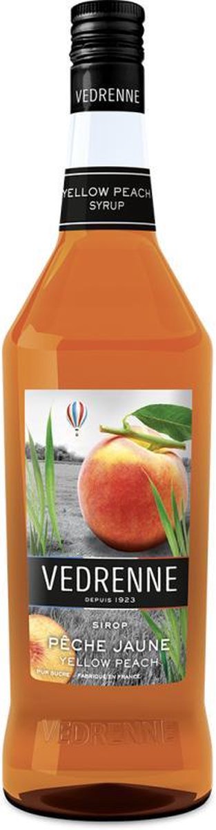 Vedrenne Perzik limonadesiroop - ranja zonder kleurstof - ook voor bruiswater / sodamaker