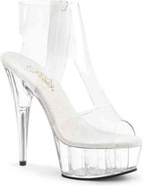 Pleaser Plateau hakken -39 Shoes- DELIGHT-633 US 9 Transparant