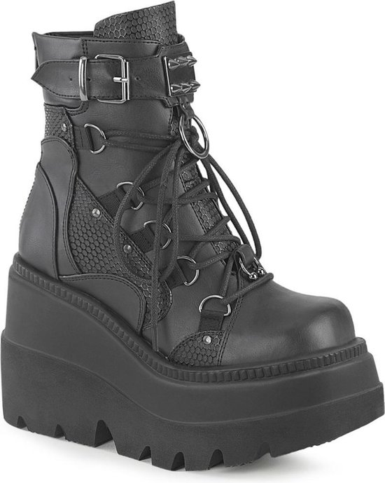 DemoniaCult - SHAKER60 Plateau Laarzen - US 8 - 38 Shoes - Zwart