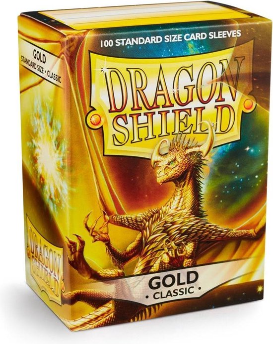 Afbeelding van het spel Dragonshield 100 Box Sleeves Classic Gold