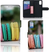 GSM Hoesje Geschikt voor Samsung Galaxy A41 Mobiel Hoesje Maken Macarons