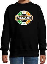 Have fear Ireland is here / Ierland supporter sweater zwart voor kids 3-4 jaar (98/104)