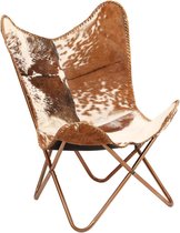 Vlinderstoel leer (INCL anti kras viltjes) – Lounge stoel- Relax stoel- Vlinder Fauteuil