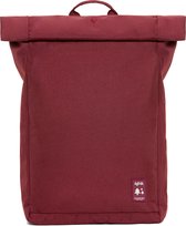 Lefrik Roll Rolltop Laptop Rugzak - Eco Friendly - Recycled Materiaal - 15,6 inch - Bordeaux Rood