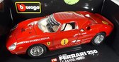 1965 Ferrari 20 Le Mans (1e Nederlandse Bburago Beurs) Rood 1/18 Bburago Special Edition - Modelauto - Schaalmodel - Miniatuurauto