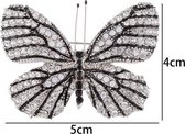 Vlinder Speld-Broche met Transparante Zirkonia