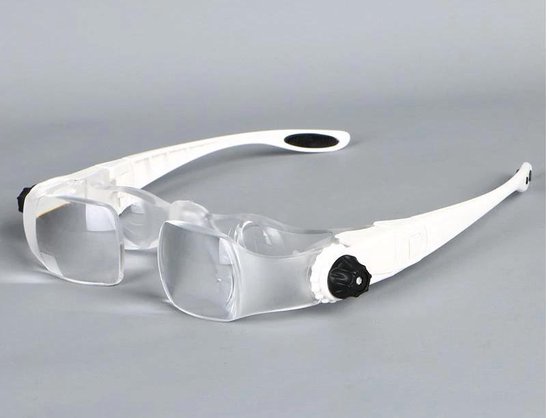 Telefoon - tablet bril vergrootglas - loupe - met hoofdband - incl telefoon houder... | bol.com