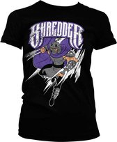 Teenage Mutant Ninja Turtles Dames Tshirt -L- The Shredder Zwart