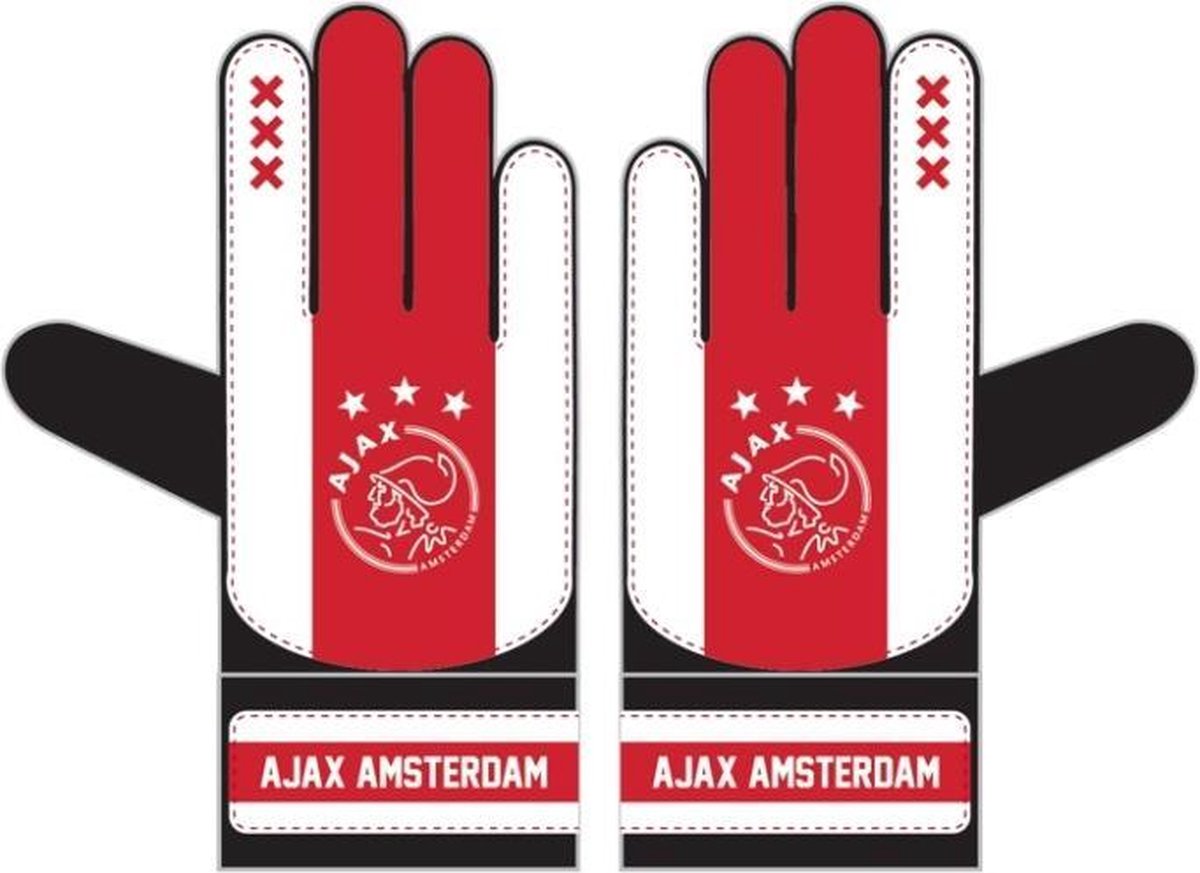 Ajax-keepers handschoenen L/XL wit-rood-wit | bol.com