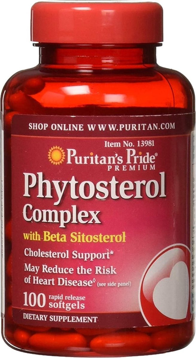 Puritan's Pride Phytosterol Complex 1000 mg 100 Softgels 13981