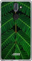 Nokia 8 Sirocco Hoesje Transparant TPU Case - Symmetric Plants #ffffff