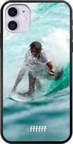 iPhone 11 Hoesje TPU Case - Boy Surfing #ffffff