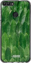 Huawei P Smart (2018) Hoesje Transparant TPU Case - Green Scales #ffffff