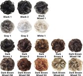 Hairbun Dark Brown2 Updo Haarstuk Hair Extensions Donut Ponytail Messy Bun