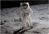 Buzz Aldrin walks on the moon (maanlanding) - Foto op Forex - 40 x 30 cm