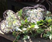 Set van 2 opvulbare harten Rokko - ideaal om te bloemschikken
