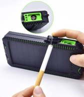 Solar Charger - 30000 mAh - Noodbatterij - Zwart - Wit - Aansteker - Camping - Zonne Energie