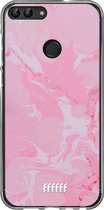 Huawei P Smart (2018) Hoesje Transparant TPU Case - Pink Sync #ffffff