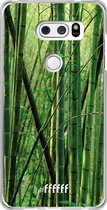 LG V30 (2017) Hoesje Transparant TPU Case - Bamboo #ffffff