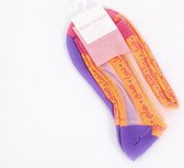 Beau Gossa transparante oranje sokken met Arabische tekst - onesize -