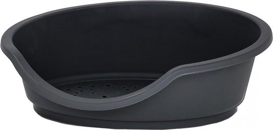 Duvoplus Sleeper Tino Eco Hundekorb 60x40x20 Cm – Aus Recyceltem Kunststoff, Schwarz