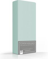 Hoogwaardige Dubbel Jersey Topper Hoeslaken Lits-jumeaux Groen |  160/180x200/210/220 | Zacht En Dik | Rondom Elastiek