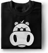 STBRN Kinder T-shirt hippo zwart