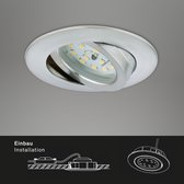 Briloner Leuchten Inbouwspots - LED - Set van 3 stuks  - 16.5W - Warm-wit