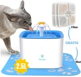 Pet Deck Drinkfontein voor kat en hond met 3 filters & matje - Water fontein - Waterdispenser - Waterautomaat - 2,5 L