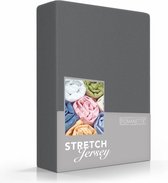 Zachte Jersey Hoeslaken Lits-Jumeaux Antraciet | 160x200/220 + 180/190/200x200 | Dikke Kwaliteit | Rondom Elastiek
