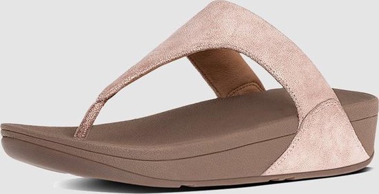 FitFlop - Shimmy Suede Toe-Post - Elegante slipper - Dames - Maat 36 - Roze  - C64-323... | bol