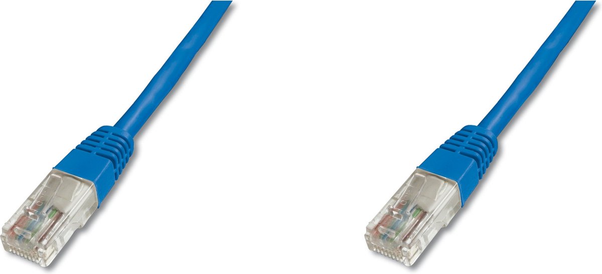 Digitus DK-1511-010/B RJ45 Netwerkkabel, patchkabel CAT 5e U/UTP 1.00 m Blauw 1 stuk(s)