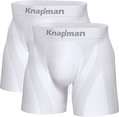 Knapman Ultimate Comfort Boxershorts Twopack | Wit | Maat L