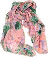 Sjaal wrinkled roze