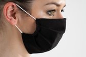 Mondkapje wasbaar -Mondkapje zwart - Herbruikbaar mondkapje - Stoffen mondmasker - Mondkapje Katoen - Niet-medisch mondkapje