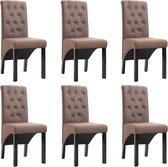 Eetkamerstoelen set 6 stuks (Incl LW anti kras viltjes) - Eetkamer stoelen - Extra stoelen voor huiskamer - Dineerstoelen – Tafelstoelen