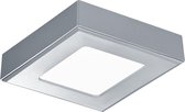 LED Plafondlamp - Plafondverlichting - Inbouw - Trion Ruo - 6W - Warm Wit 3000K - Vierkant - Mat Titaan - Kunststof - BSE