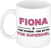 Fiona The woman, The myth the supergirl cadeau koffie mok / thee beker 300 ml