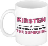 Kirsten The woman, The myth the supergirl cadeau koffie mok / thee beker 300 ml