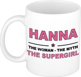 Hanna The woman, The myth the supergirl cadeau koffie mok / thee beker 300 ml