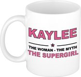 Kaylee The woman, The myth the supergirl cadeau koffie mok / thee beker 300 ml