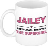 Jailey The woman, The myth the supergirl cadeau koffie mok / thee beker 300 ml